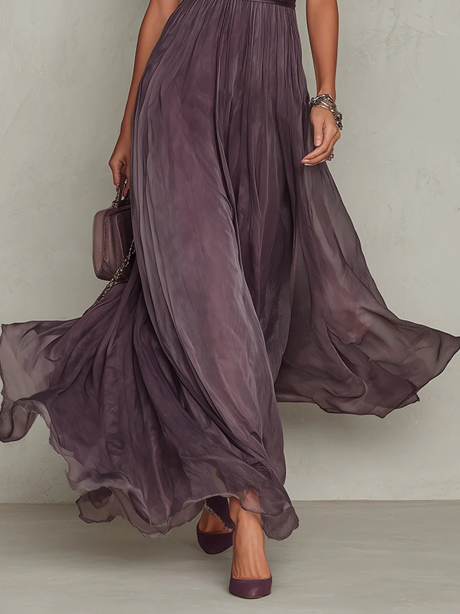 Wedding guest dress for women with keyhole neckline and short sleeves