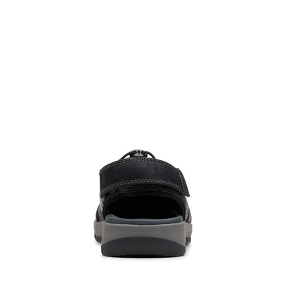Men sandals with adjustable toggle lacing and closed toe for men