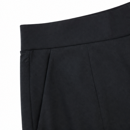 Womens shorts with pockets, high waist and wide waistband