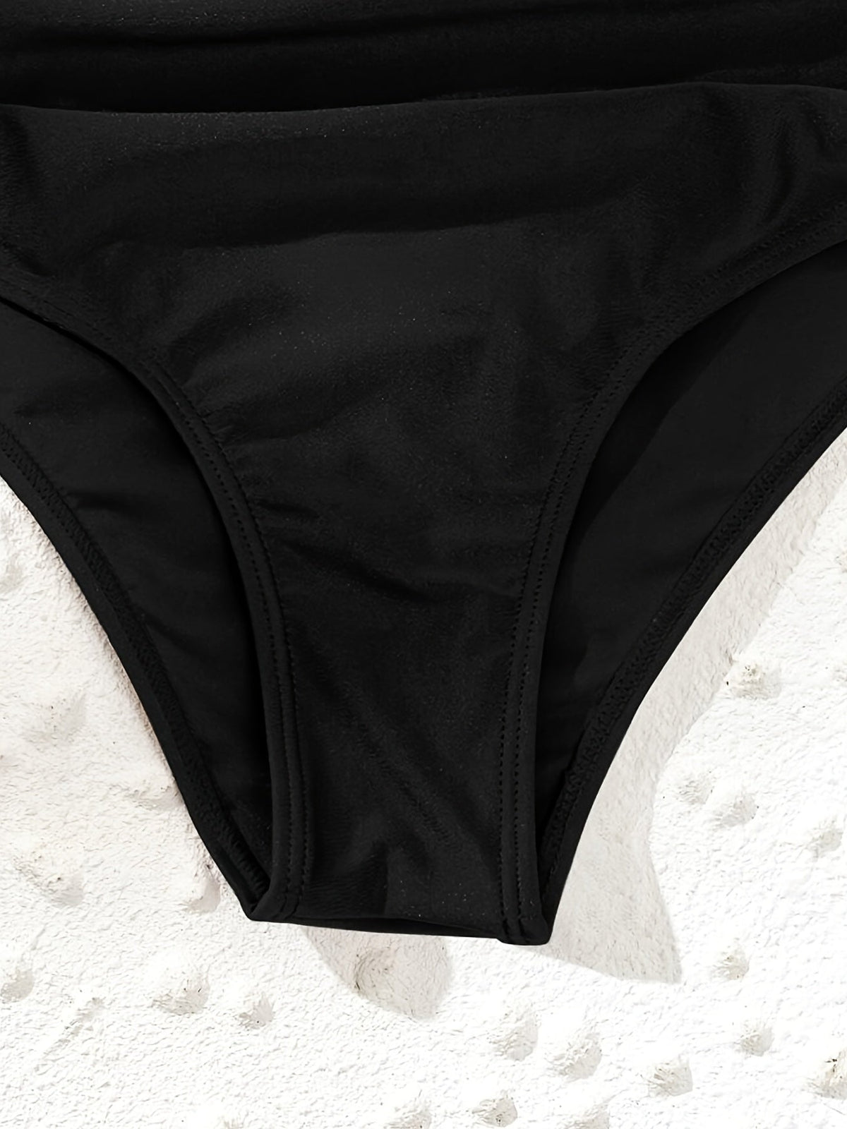 Swimwear high waist bikini bottoms with ruched detail for women