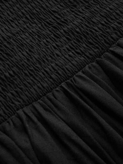 Maxi dresses for women with cut out bodice and side pockets