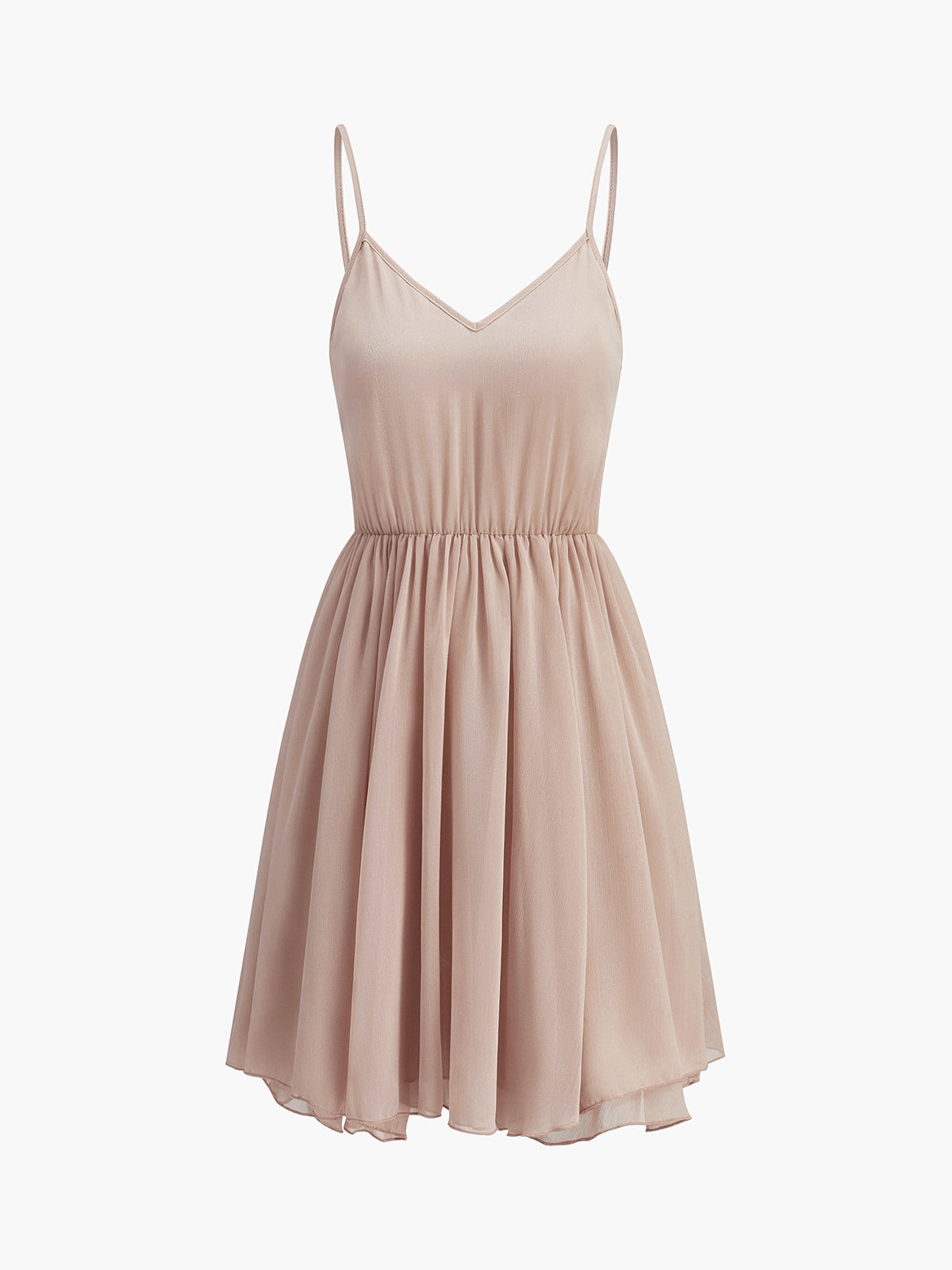 Mock neck mini dress with ruffle trim and cape overlay for women