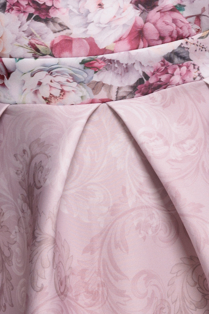Summer dresses for women, floral midi dress with sweetheart neckline