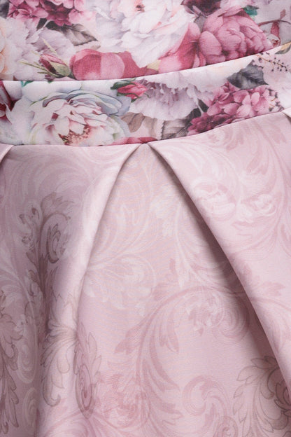Summer dresses for women, floral midi dress with sweetheart neckline