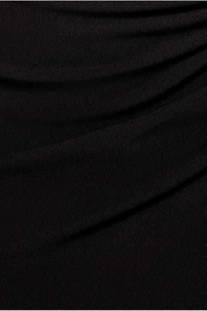 Formal dresses for women, one shoulder maxi dress with satin band
