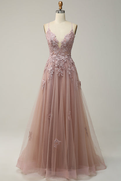 Formal dresses for women, A line maxi dress with lace up back