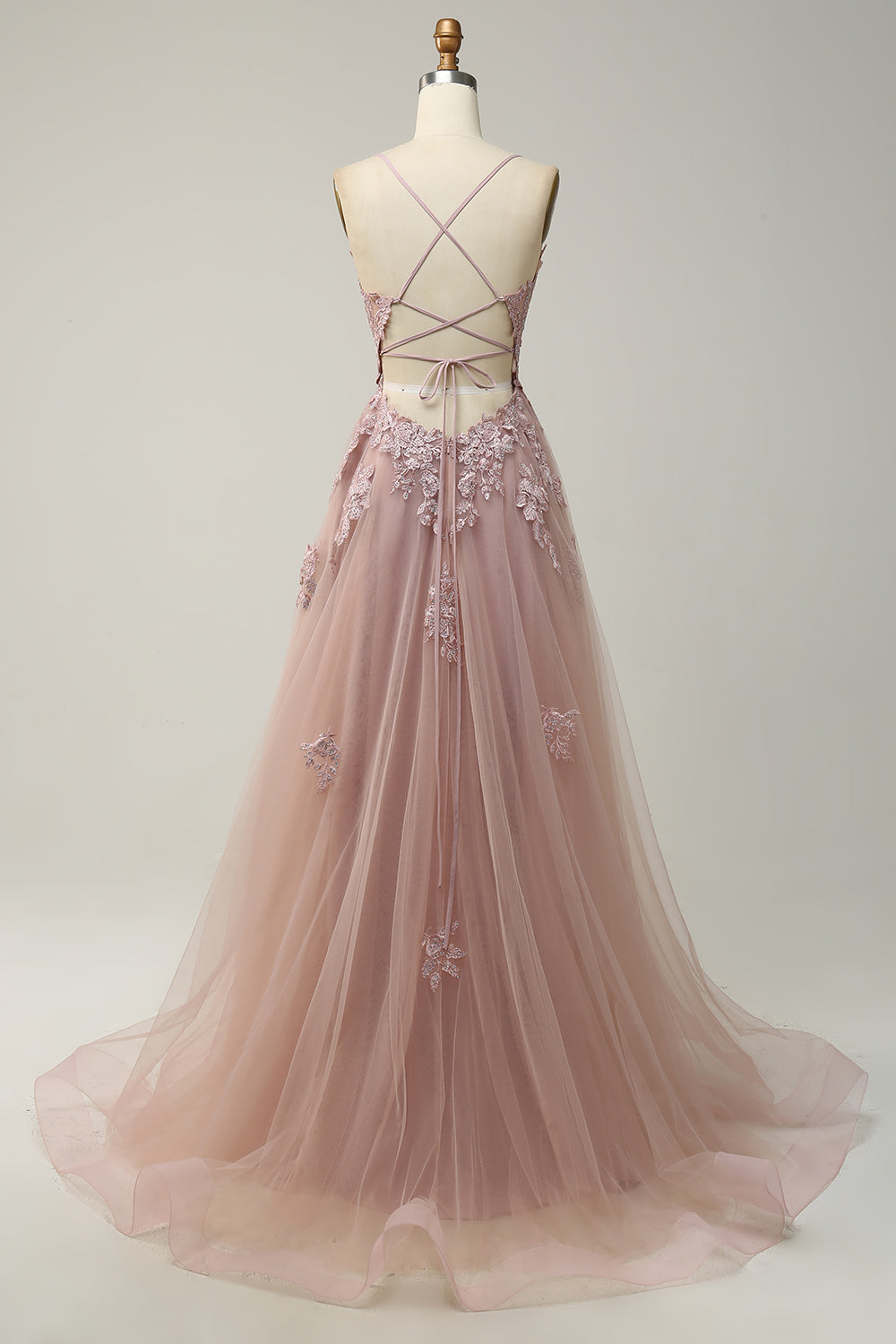 Formal dresses for women, A line maxi dress with lace up back