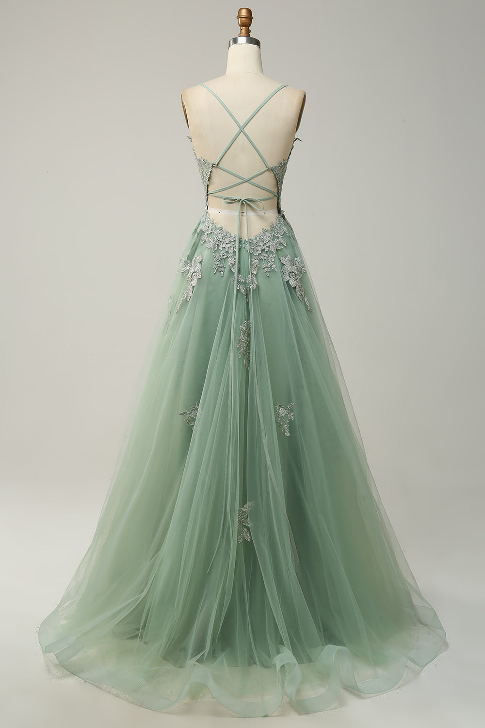 Formal dresses for women, A line maxi dress with lace up back