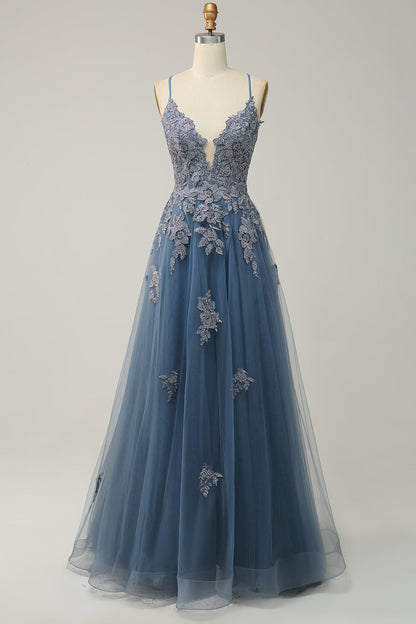 Formal dresses for women, A line maxi dress with lace up back
