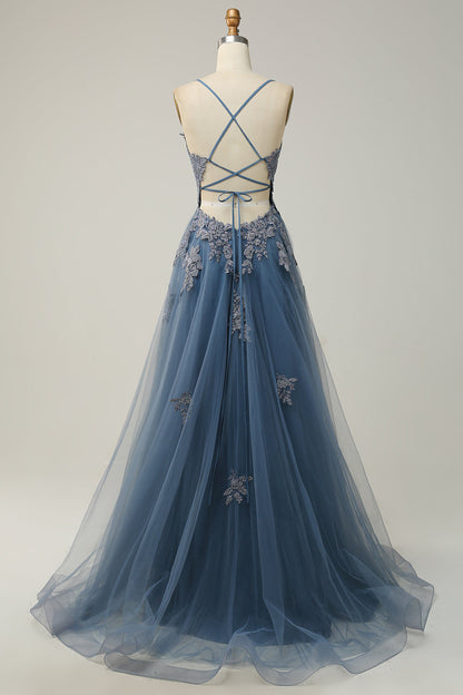 Formal dresses for women, A line maxi dress with lace up back