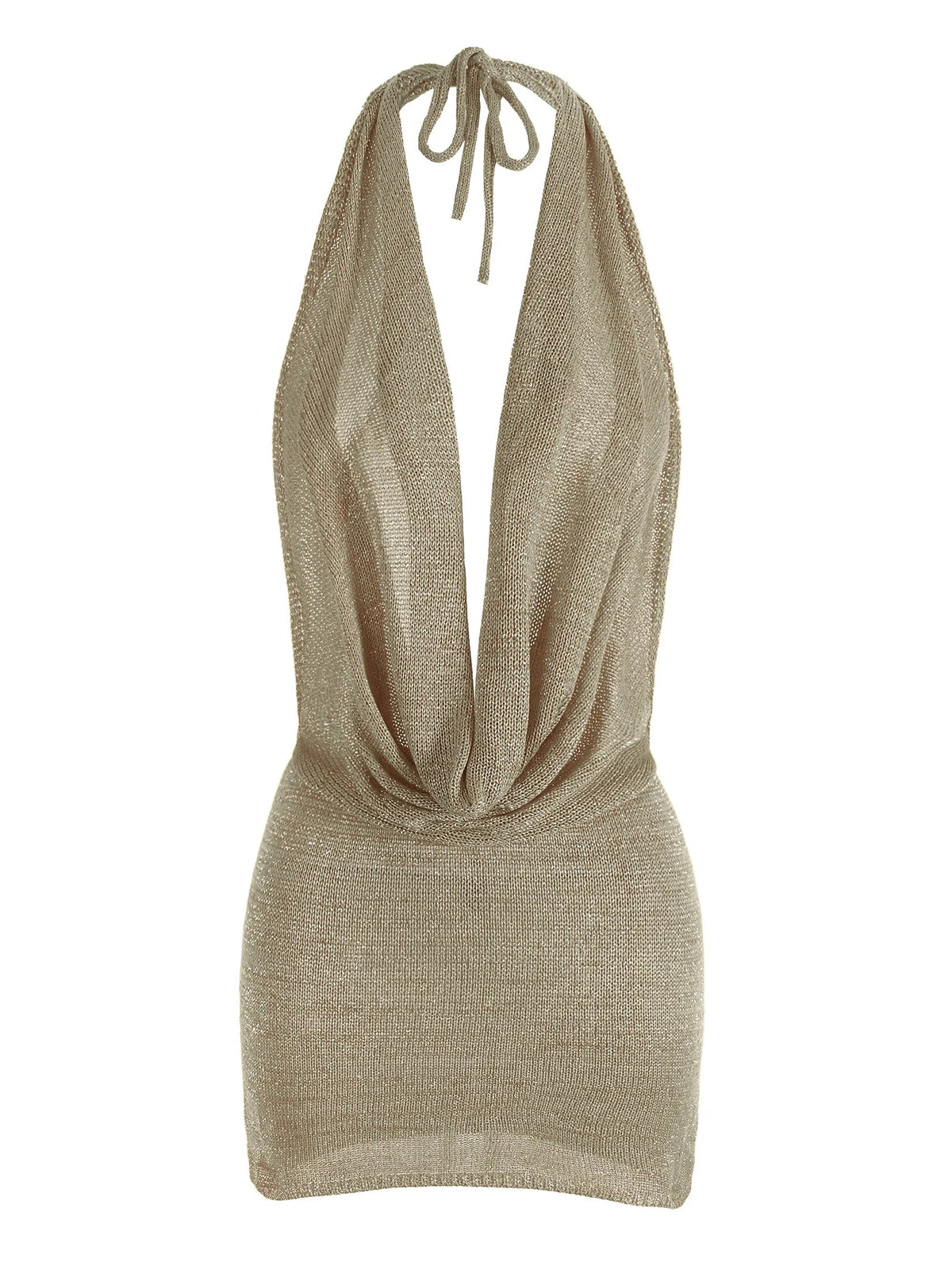 Cocktail dresses for women, backless halter neck mini dress
