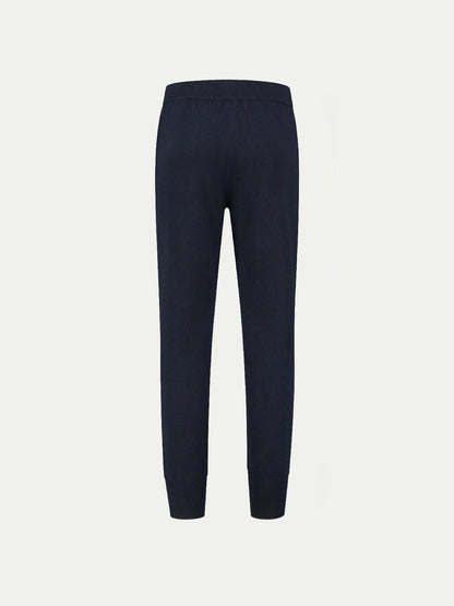 Men's slim tapered track pants with side pockets, drawstring waist and ribbed cuffs