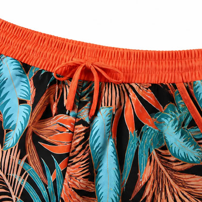 Swimwear tankini and shorts set with racerback top for women