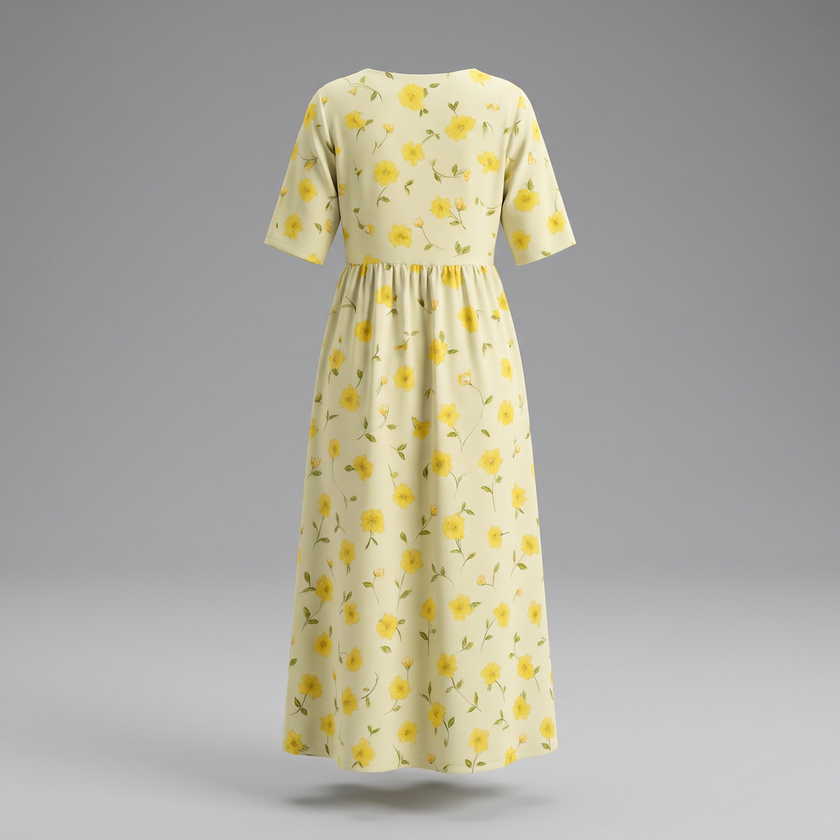 Summer dresses for women, relaxed fit floral midi dress