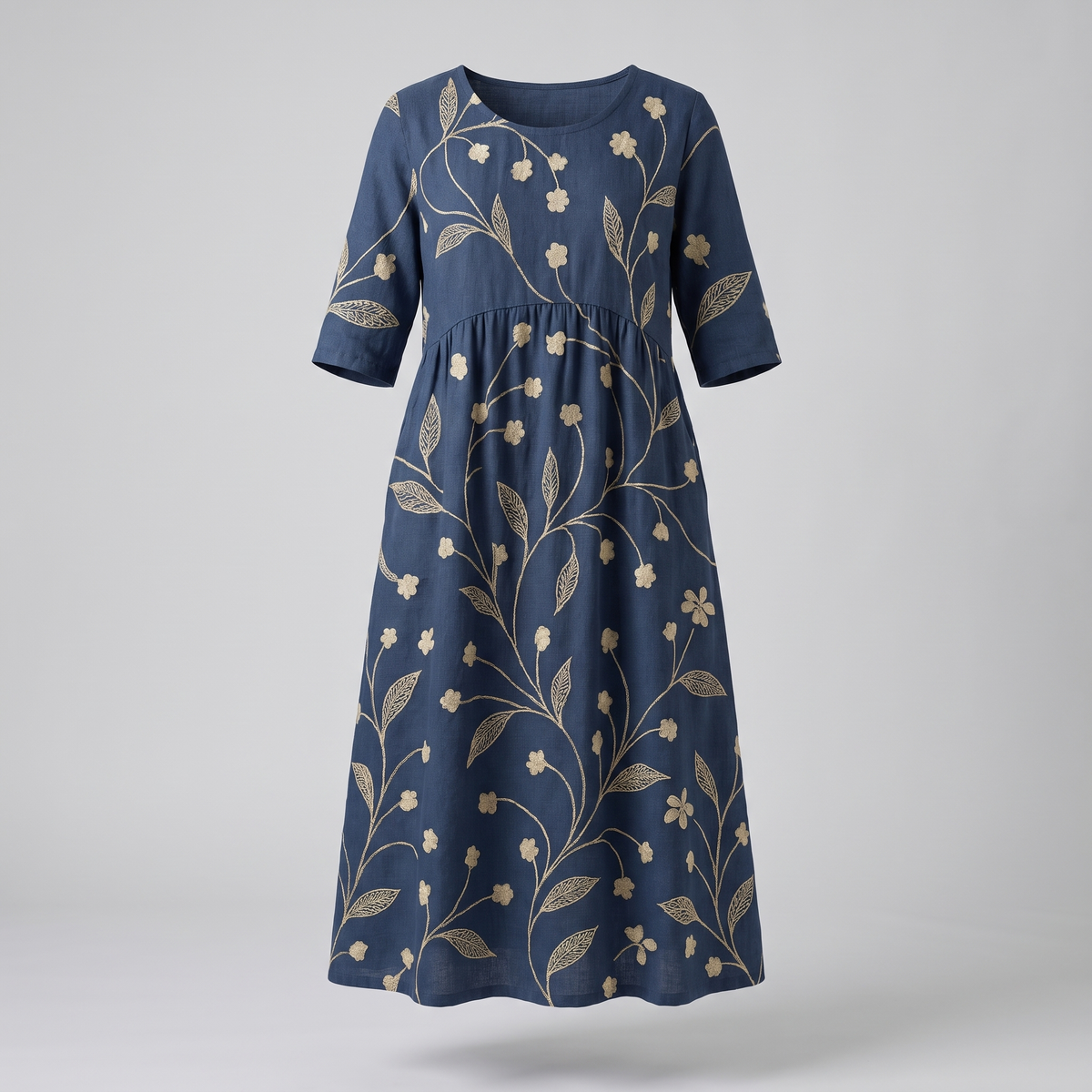Summer dresses for women, relaxed fit floral midi dress