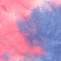 Tie dye mini dress for women with hood and kangaroo pocket