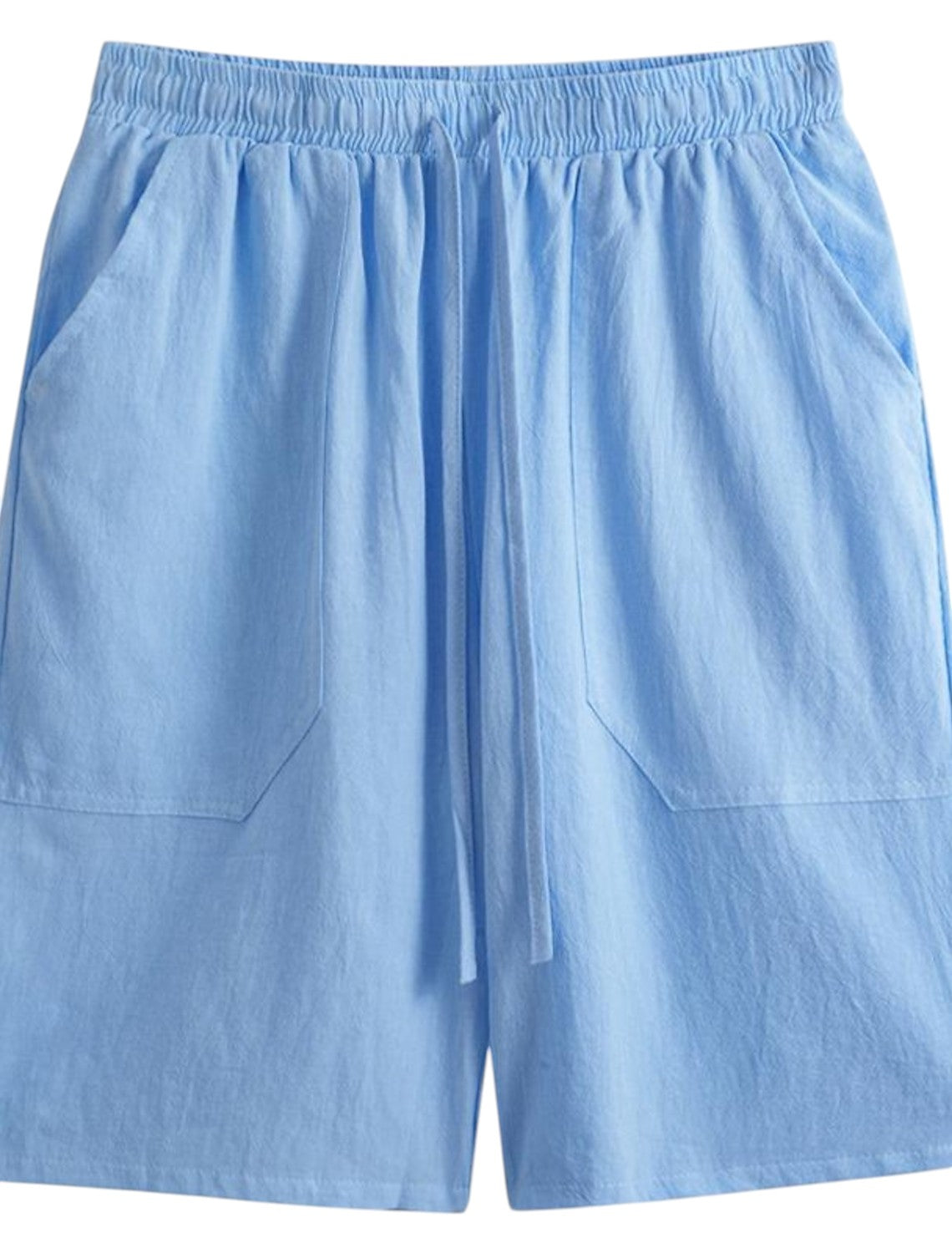 Mens shorts with drawstring waist and side pockets for men