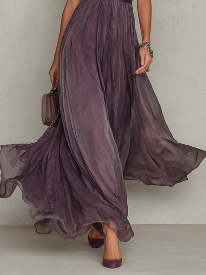 Formal dresses for women, short sleeve maxi dress with lace trim